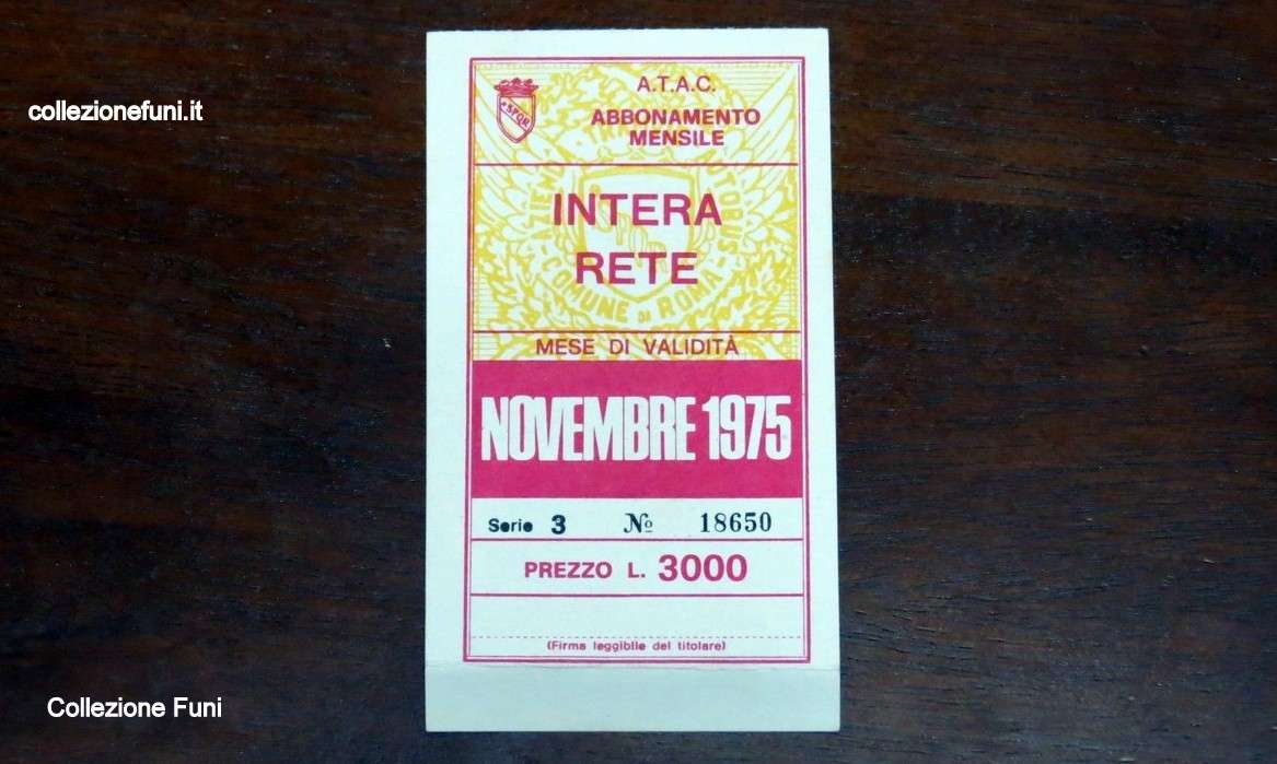 ATAC Intera Rete ff Novembre 1975